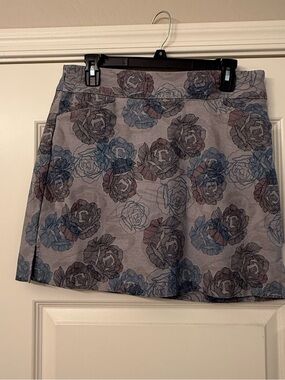 Lady Hagen Floral Golf Skort - Blue Gray